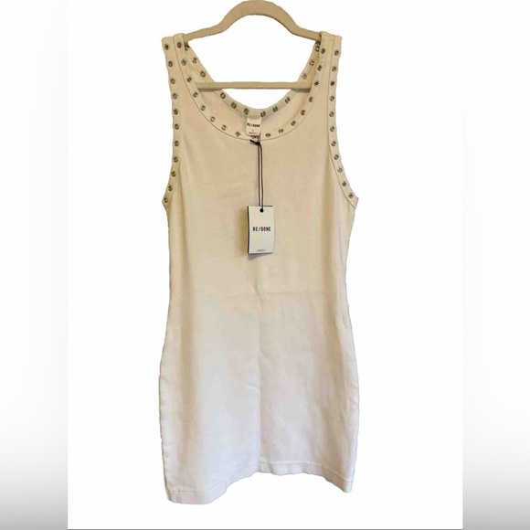 Re/Done x Hanes Eyelet Tank Dress size Small - Picture 5 of 8